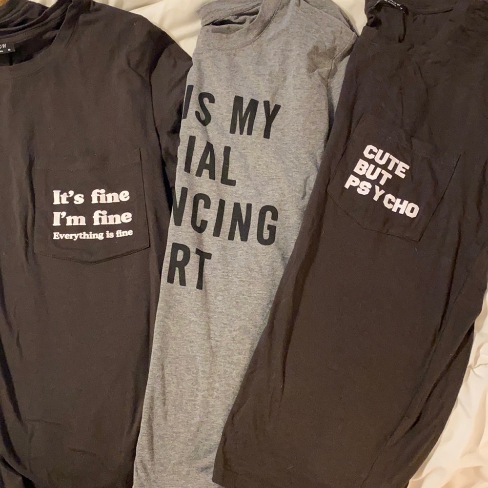 3 Tshirts for $20